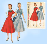 1950s Vintage Simplicity Sewing Pattern 1528 Uncut Misses Princess Dress Sz 38 B