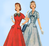 1950s Vintage Simplicity Sewing Pattern 1528 Uncut Misses Princess Dress Sz 38 B