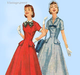 1950s Vintage Simplicity Sewing Pattern 1528 Uncut Misses Princess Dress Sz 38 B