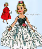 1950s Vintage Simplicity Sewing Pattern 2293 21" High Heel Revlon Doll Clothes