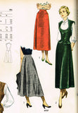 Simplicity 2757: 1940s Misses Skirt & Weskit Sz 32 B Vintage Sewing Pattern - Vintage4me2