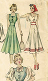 Simplicity 2805: 1930s Uncut Misses Sun Dress Jumper 34B Vintage Sewing Pattern - Vintage4me2