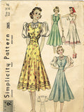 Simplicity 2805: 1930s Uncut Misses Sun Dress Jumper 34B Vintage Sewing Pattern - Vintage4me2