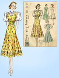 Simplicity 2805: 1930s Uncut Misses Sun Dress Jumper 34B Vintage Sewing Pattern - Vintage4me2