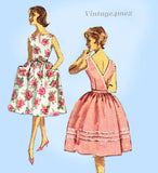 Simplicity 3463: 1960s Cute Misses Easy Wrap Dress Sz 34B Vintage Sewing Pattern