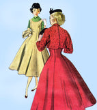 1950s Vintage Simplicity Sewing Pattern 4759 Uncut Misses Dress & Bolero Sz 32 B