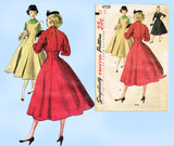 1950s Vintage Simplicity Sewing Pattern 4759 Uncut Misses Dress & Bolero Sz 32 B