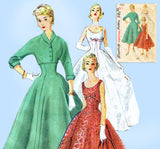 1950s Vintage Simplicity Sewing Pattern 4782 Uncut Misses Wedding Dress Sz 32 B