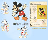 1940s Vintage Simplicity Embroidery Transfer 7126 Uncut Mickey Mouse Bedspread