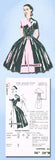 1950s Vintage Spadea Designer Sewing Pattern 1223 Anne Fogarty Cocktail Dress