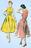 1950s Vintage Vogue Sewing Pattern 8338 Misses Wrap Around Dress Size 12 30B