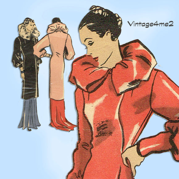 Vogue Special 3738: 1930s Misses Evening Coat Stunning Vintage Sewing Pattern - Vintage4me2