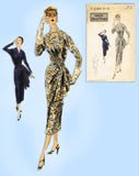 Vogue Special Design S4384: 1950s Uncut Cocktail Dress Sz 34B VTG Sewing Pattern