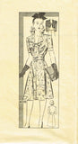 Anne Adams 4018: 1940s Perfect WWII Street Dress Sz 38 B Vintage Sewing Pattern