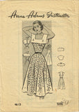 1950s Vintage Anne Adams Sewing Pattern 4613 Misses Sun Dress and Collars Sz 38B