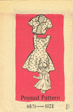 1950s Vintage Anne Adams Sewing Pattern 4671 Girls Sun Dress and Jacket Sz 8 26B