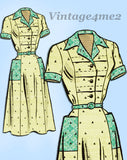 Anne Adams 4775: 1950s Plus Size Street Dress Sz 40 Bust Vintage Sewing Pattern - Vintage4me2