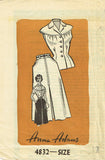 1950s Vintage Anne Adams Sewing Pattern 4832 Uncut Misses Skirt & Blouse Sz 30B