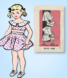 1950s Vintage Anne Adams Sewing Pattern R 4767 Toddler Girls Play Clothes Size 2