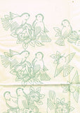 1930s Vintage Alice Brooks Embroidery Transfer 7481 Uncut Bird Bedroom Motifs