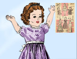 1940s Vintage Advance Sewing Pattern 2616 18 Inch Shirley Temple Doll Clothes