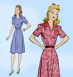 Advance 3070: 1940s Classic WWII Day Dress Sz 36 B Vintage Sewing Pattern