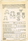 1940s Vintage Advance Sewing Pattern 4482 Beautiful Misses Blouse Size 16 34 B