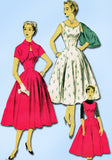 1950s Vintage Advance Sewing Pattern 6779 Uncut Misses Sun Dress & Bolero Sz 32B