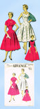 1950s Vintage Advance Sewing Pattern 6779 Uncut Misses Sun Dress & Bolero Sz 32B