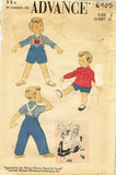 1950s Vintage Advance Sewing Pattern 6905 Toddler Boys Hansel Costume Suit Sz 2