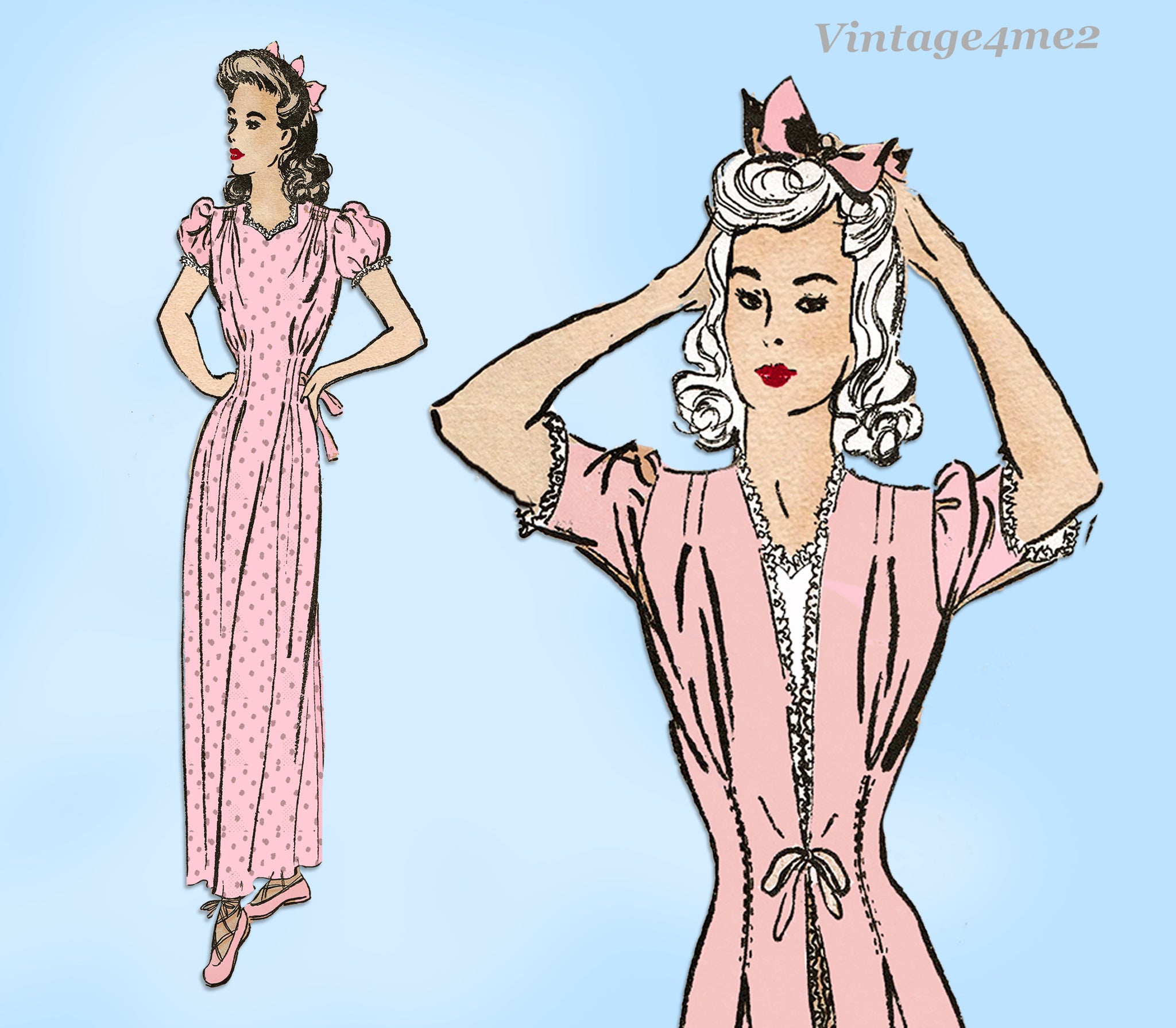 Plus size vintage online nightgown