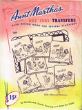 1960s Aunt Martha's Embroidery Transfer 3305 Uncut Barnyard Romance Tea Towels