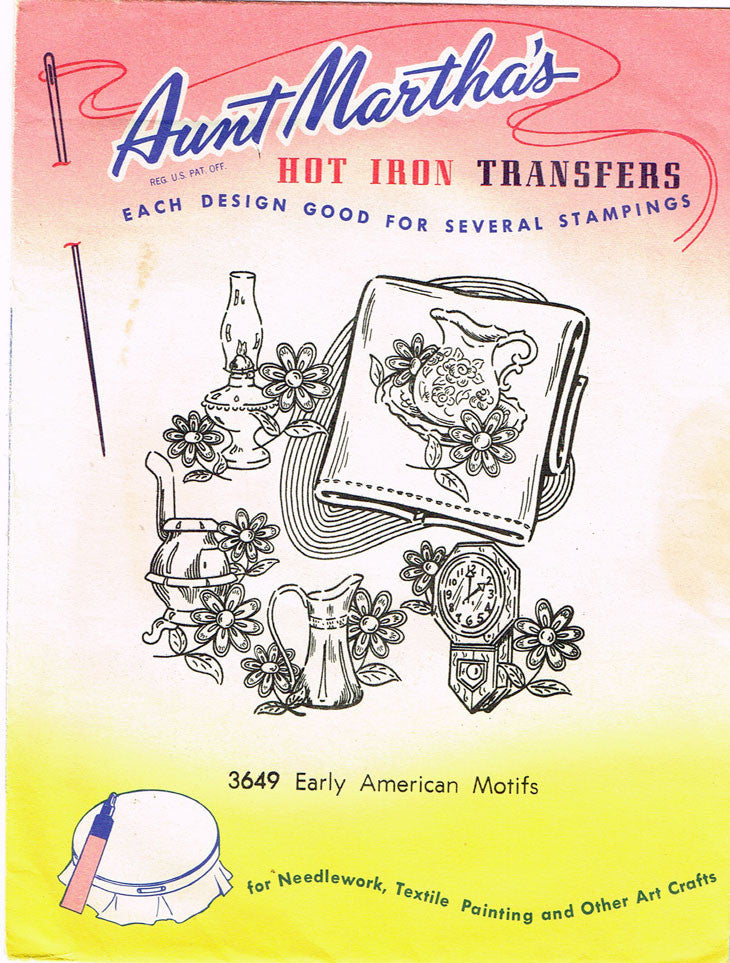 1960s Aunt Martha's Embroidery Transfer 3498 Uncut Punny Anthro Fruit –  Vintage4me2