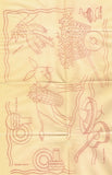 1950s VTG Aunt Martha's Embroidery Transfer 9614 Uncut Mexican Luncheon Cloth - Vintage4me2