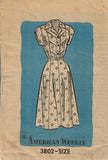 American Weekly 3802: 1950s Uncut Misses Dress Sz 38 Bust Vintage Sewing Pattern