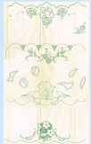 1930s Vintage Betty Burton Embroidery Transfer Uncut Tulip Pillowcase Motifs "M" - Vintage4me2