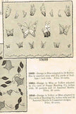 1920s Vintage Butterick Embroidery Transfer 10699 Uncut Butterfly Lingerie Motif