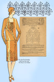 1920s Vintage Butterick Embroidery Transfer 10741 Uncut Spider Web Beading Motifs