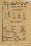 1920s Original Vintage Butterick Pattern 1232 Misses Flapper Cocktail Dress 33 B