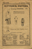 1920s Vintage Butterick Sewing Pattern 1259 Uncut Girls Flapper Dress Sz 12 29B