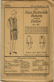 1920s VTG Butterick Sewing Pattern 1399 Uncut Junior Girls Flappper Dress Sz 31B