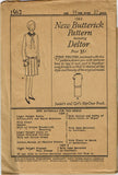 1920s VTG Butterick Sewing Pattern 1562 Uncut Little Girls Flapper Dress Sz 10