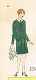 1920s VTG Butterick Sewing Pattern 1562 Uncut Little Girls Flapper Dress Sz 10