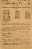 1920s Vintage Butterick Sewing Pattern 1648 Toddler Girls Edwardian Dress Size 5