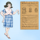 1920s Vintage Butterick Sewing Pattern 1648 Toddler Girls Edwardian Dress Size 5