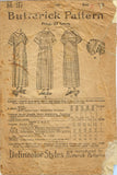 1910s Antique Butterick Sewing Pattern 1777 WWI Misses Apron Dress & Cap Sz 36 B