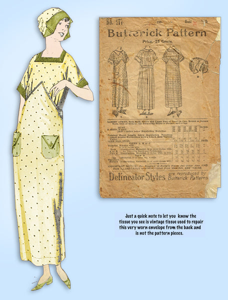 Early 1910s Princess Dress Sewing Pattern Bust 35 B35 Butterick Patterns Co  Reproduction, 3472