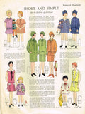 1920s VTG Butterick Sewing Pattern 1897 Uncut Little Girls Flapper Dress Sz 12