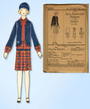 1920s VTG Butterick Sewing Pattern 2202 Uncut Girls Flapper Bolero Suit Sz 12