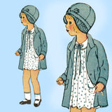 Butterick 2995: 1920s Cute Little Girls Dress & Coat Sz 7 Vintage Sewing Pattern